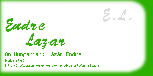 endre lazar business card